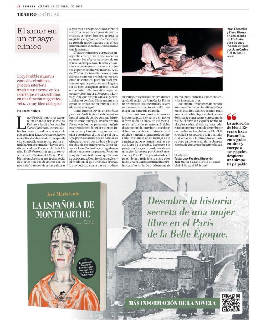 Diario El País - Babelia, viernes, 18 de abril